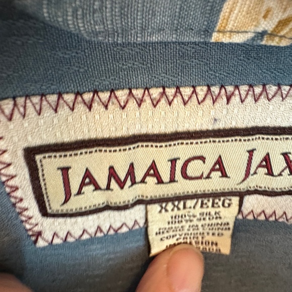 Men's Jamaica Jaxx Shirt 2XL 100% Silk - Picture 3 of 4